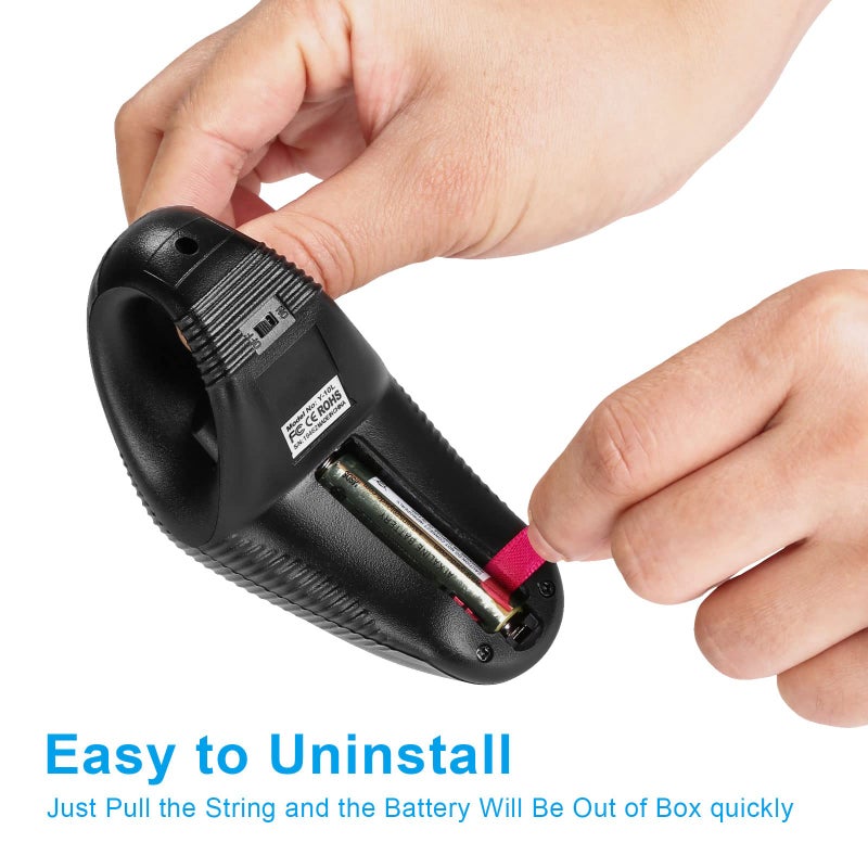 welspo Wireless USB Handheld Finger Trackball Mouse with Laser Pointer - Image 3