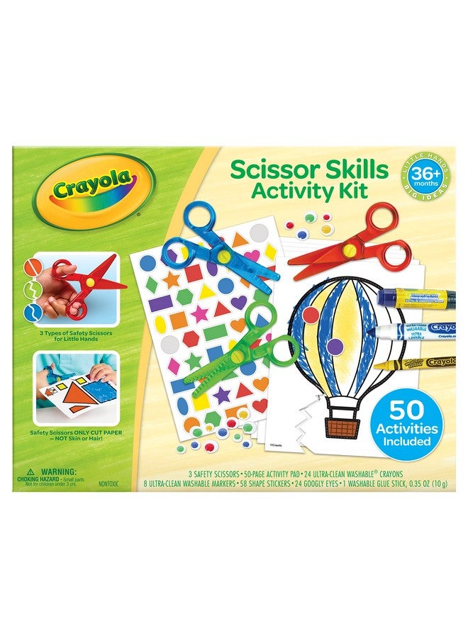 Crayola Toddler Scissor Skills Activity Kit (3ct), Safety Scissors and Craft Supplies, Toddler Crafts, Gift for Kids, Ages 3+ - Image 5