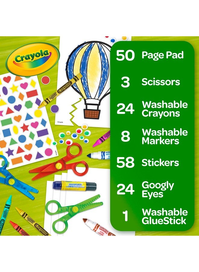 Crayola Toddler Scissor Skills Activity Kit (3ct), Safety Scissors and Craft Supplies, Toddler Crafts, Gift for Kids, Ages 3+ - Image 4