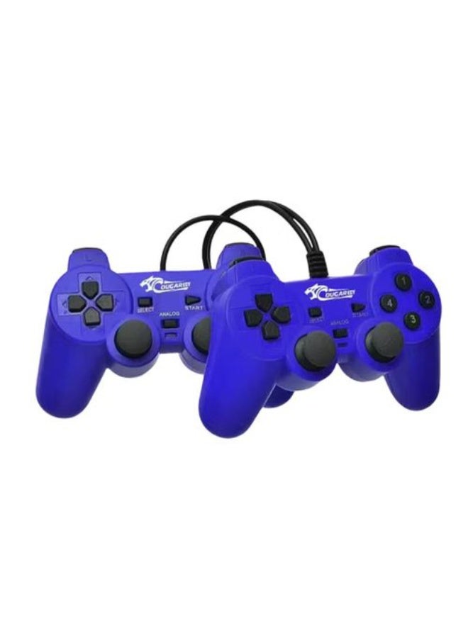 كوجر إيجي 2082 وحدة تحكم USB سلكية مزدوجة - أزرق - Image 2