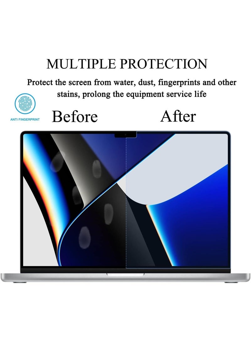 1Pack Macbook Pro 14 inch Screen Protector 2026 2025-2021 M5 M4 M3 M2 M1 A3427 A3426 A3185 A3112 A3401 A2918 A2992 A2779 A2442,Bubble Free Blue Light Screen Filter for Macbook Pro 14.2" -Eye Care/Anti-Glare-Matte - Image 3