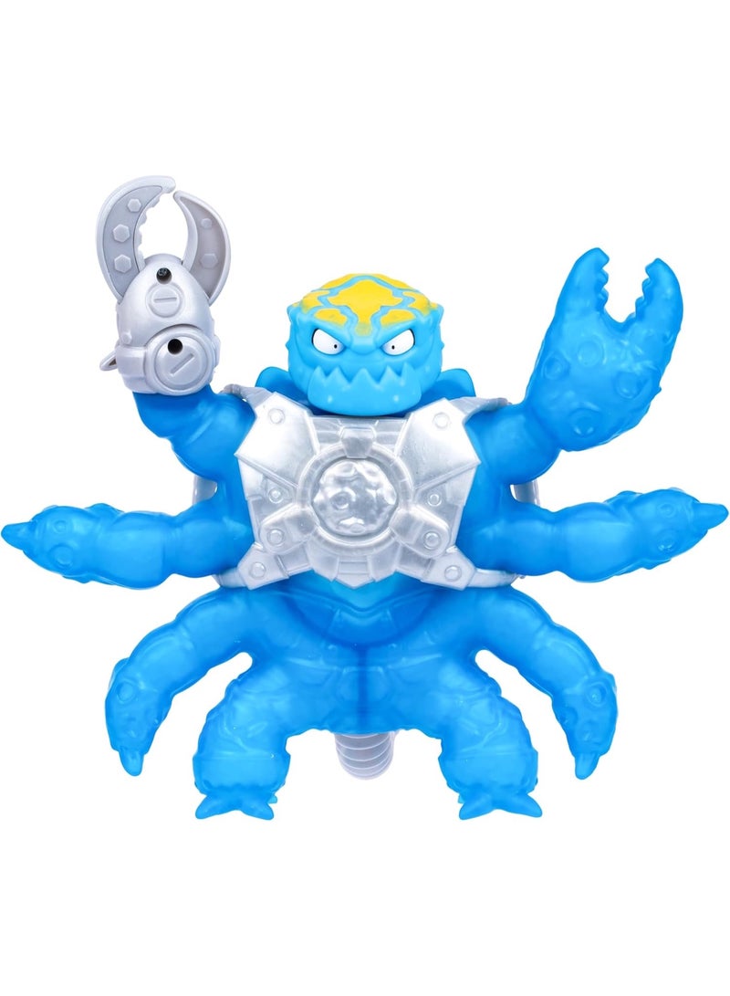جوو جيت زو شخصية "باتل سكوربيون" (Battle Scorpion) من مجموعة "هيروز أوف غو جيت زو" (Heroes of Goo Jit Zu) - إصدار "ميتيور مادنس" (Meteor Madness): تتميز بقدرة على التمدد حتى 3 أضعاف حجمها، وهجمات بالمخالب واندفاع الماء (Hydro Blast)، وإمكانية ركوب شخصيات "غو جيت زو" الأخرى؛ لعبة حركية ممتعة للأطفال. - Image 1