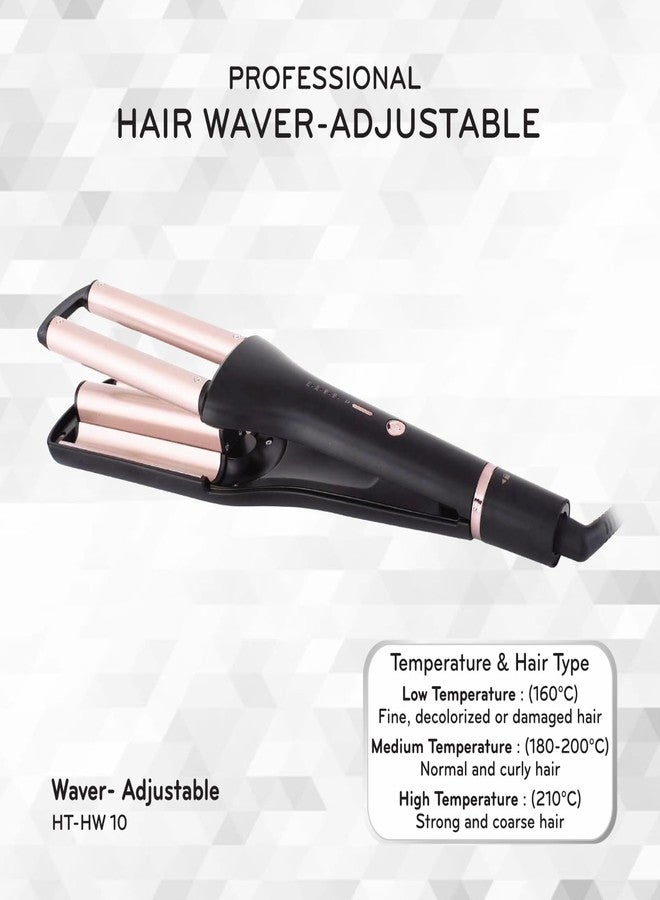 HECTOR Professional Depth Adjustable Hair Waver, 230°C Temperature, 4 Wave Types, Swivel Cord & Locking Mechanism, Auto Cutoff - Image 3