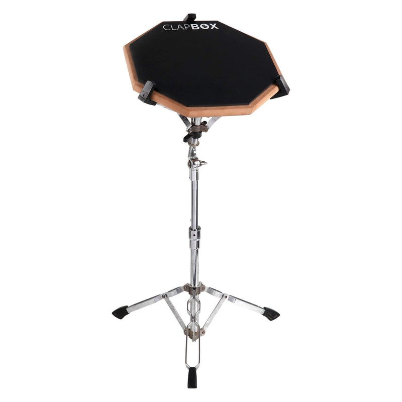Clapbox Drum Practice Pad - 12 inches, Black (Practice pad only) - Image 2