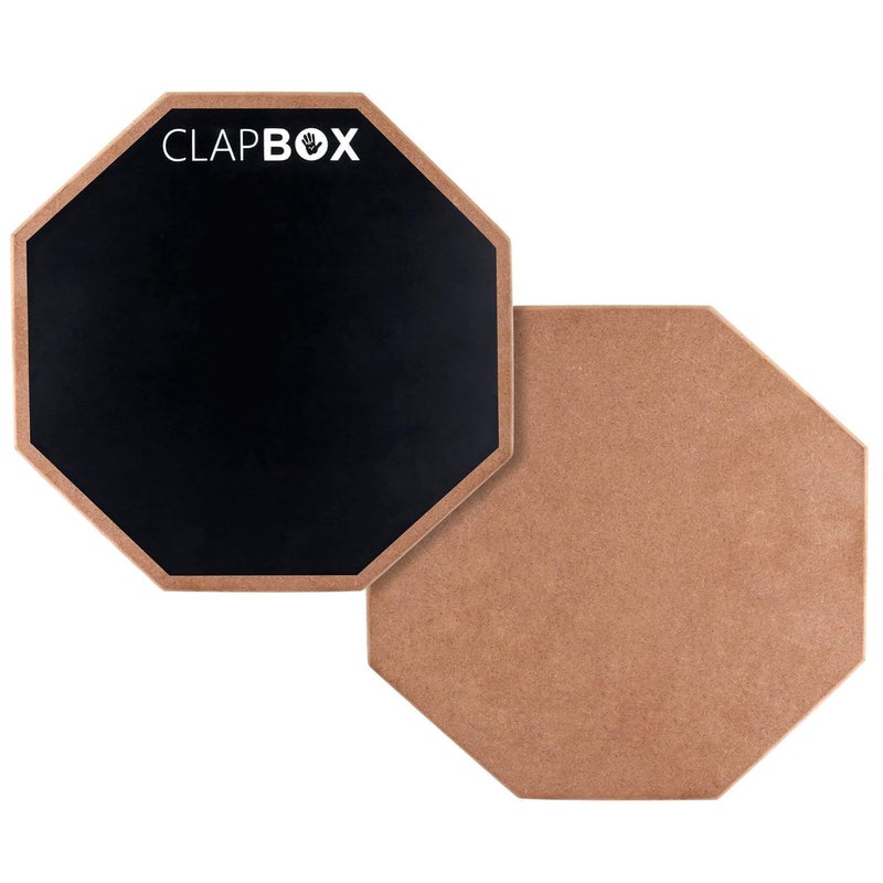 Clapbox Drum Practice Pad - 12 inches, Black (Practice pad only) - Image 4