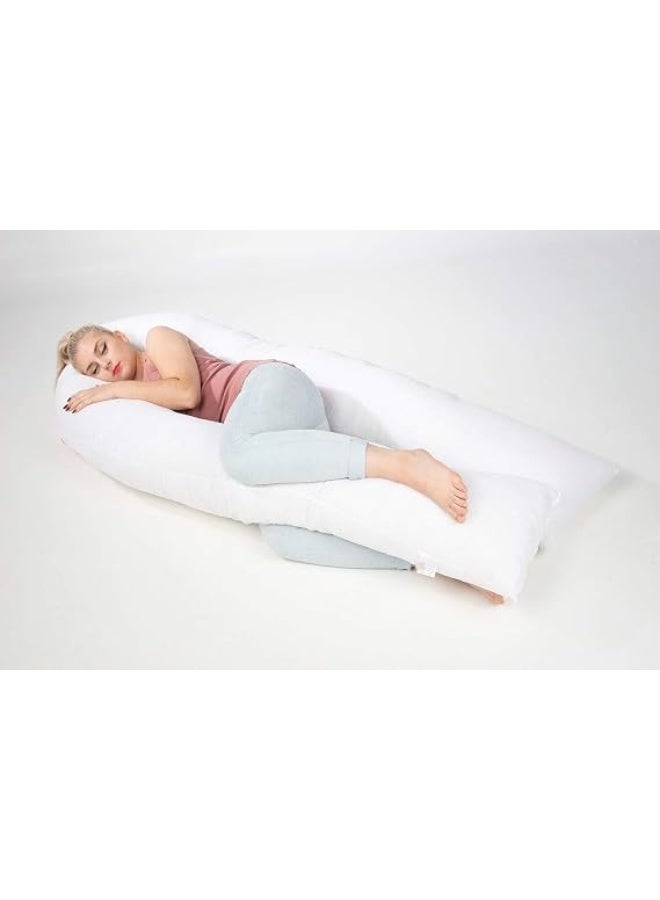 U-Shaped Full Body Pregnancy Pillow 9 Ft with Poly Cotton Cover, Maternity Support Pillow for Back, Legs, Hips and Comfortable Sleeping - Image 5