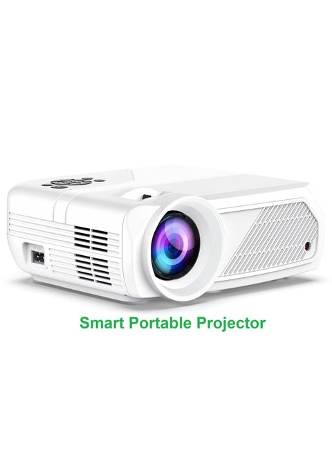 Smart Projector 4K Full HD Resolution 1080P Portable Android11 WiFi6 BT5.4 Auto 4-Point Keystone Correction