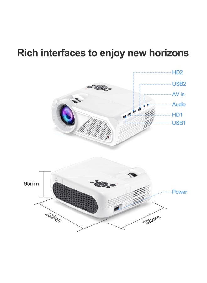 General - Smart Projector 4K Full HD Resolution 1080P Portable Android11 WiFi6 BT5.4 Auto 4-Point Keystone Correction - Image 1