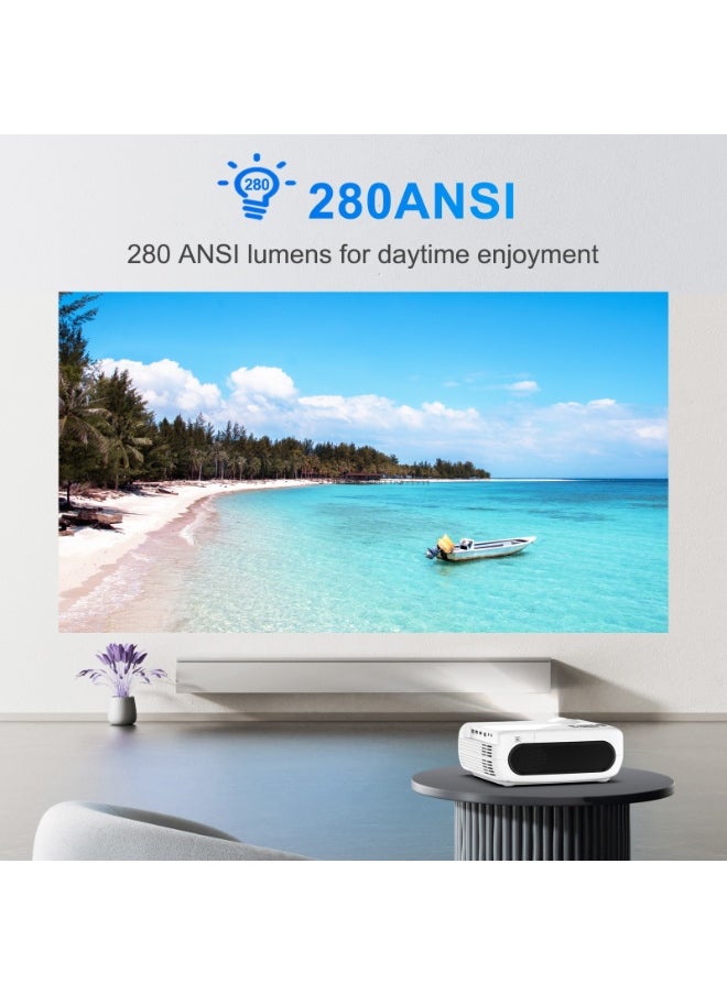 General - Smart Projector 4K Full HD Resolution 1080P Portable Android11 WiFi6 BT5.4 Auto 4-Point Keystone Correction - Image 1