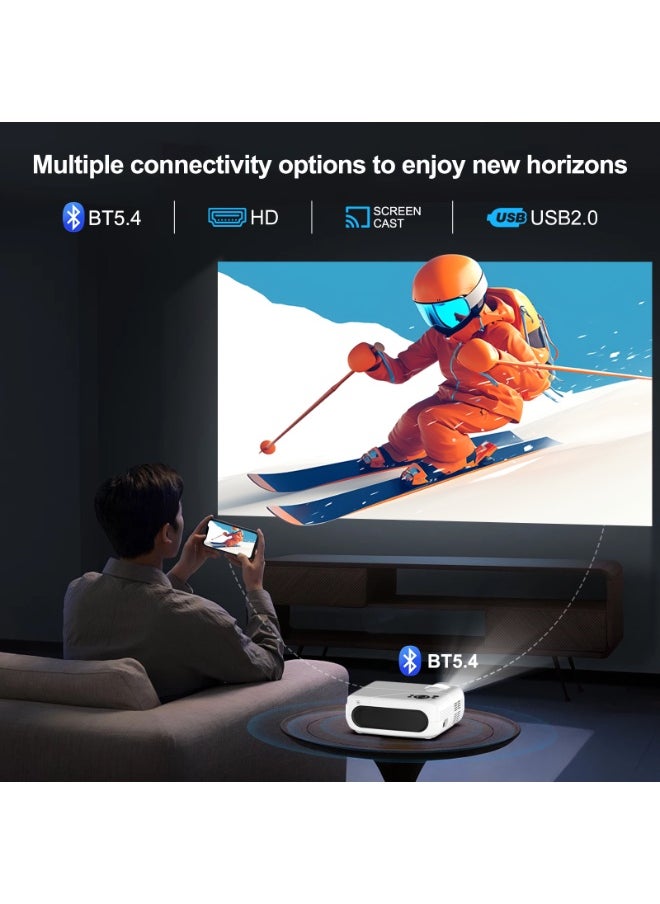 General - Smart Projector 4K Full HD Resolution 1080P Portable Android11 WiFi6 BT5.4 Auto 4-Point Keystone Correction - Image 1