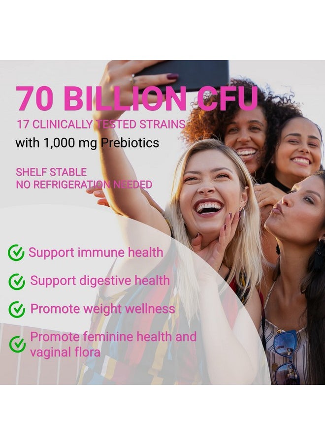 UpNourish Prebiotics And Probiotics For Women 70 Billion Cfu With Caviar Collagen Powder Packets Daily Cranberry Mannose Gut Health Supplements For Women Immune Feminine Skin Joint Health 30 Fast Melt Sticks  - Image 3