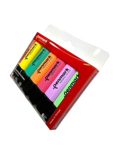 بينمارك Penmark Highlighter Pen 6 Acetate Mixed Color Pastel - No:HS-505  - Image 3