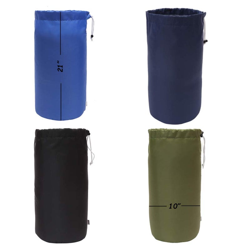 Augbunny Durable Drawstring Water Resistant Dust Flap Stuff Sack Bag 4pack