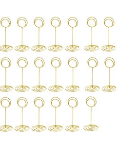 Excefore 20 Pack Table Number Holder Place Card Holder Photo Picture Holder for Wedding Birthday Stand Position Card Holder Party Baby Shower  - Image 1