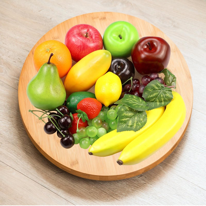 Ikosora Ikosora 20 Pcs Fake Fruit Pack  Artificial Fruit for Decoration Party  Realistic Fake Fruits Table Centrepieces Decoration Home Kitchen  Lifelike Faux Fruits Apple Bananas  - Image 2