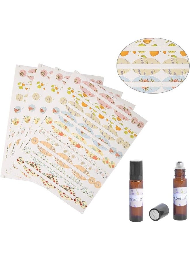 klarako Sticker Bottle Cosmetic Oval-Shaped and Round Stickers Colorful Bottle Label - Image 2