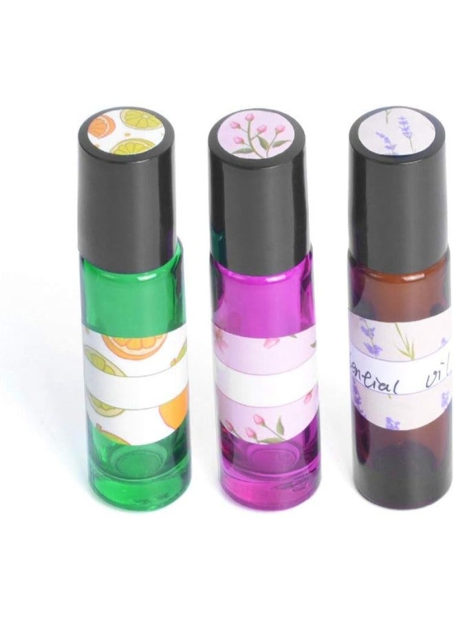 klarako Sticker Bottle Cosmetic Oval-Shaped and Round Stickers Colorful Bottle Label - Image 4