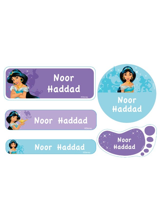 Essmak Disney Personalized Waterproof Name Labels for Kids – Set of 74 Custom Stickers for School Supplies, Lunch Boxes, Clothes and Toys  - Image 1