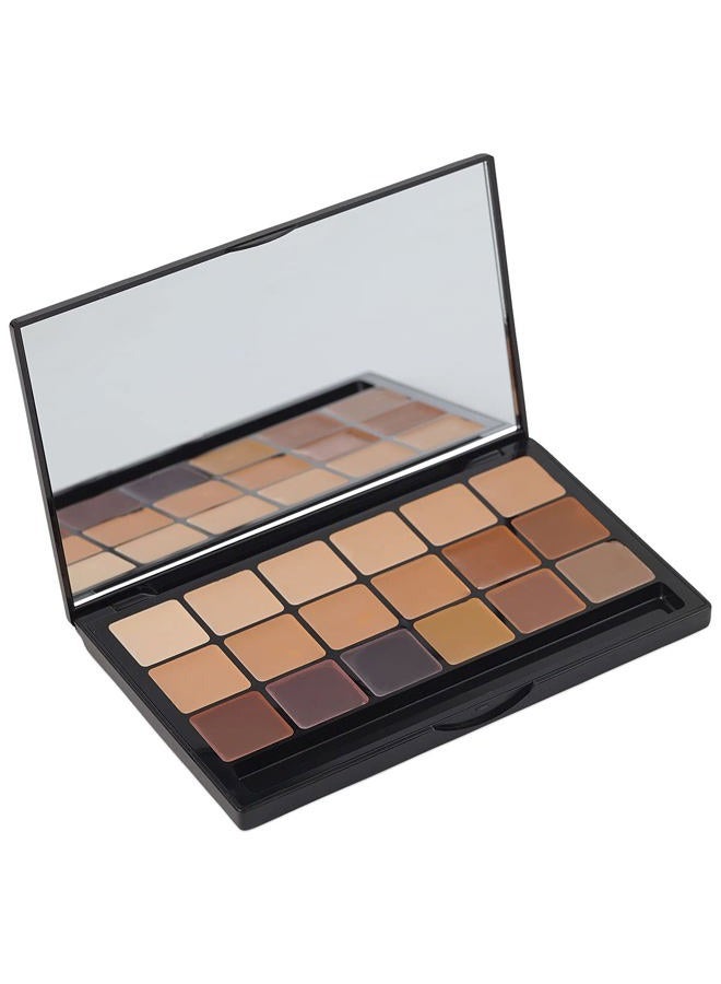 Graftobian Neutral HD Glamour Creme Foundation Super Palette - 18 High Definition Cream Makeup Shades
