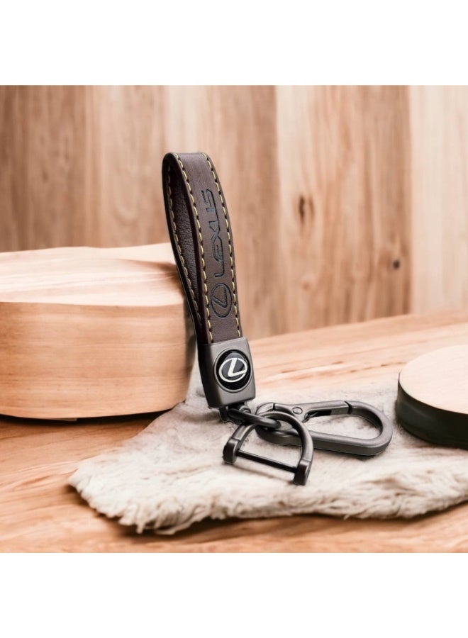 ACLIX Carabiner Keychain, Universal Heavy Duty Woven Handmade Leather Key Chain for Men and Women - Image 3