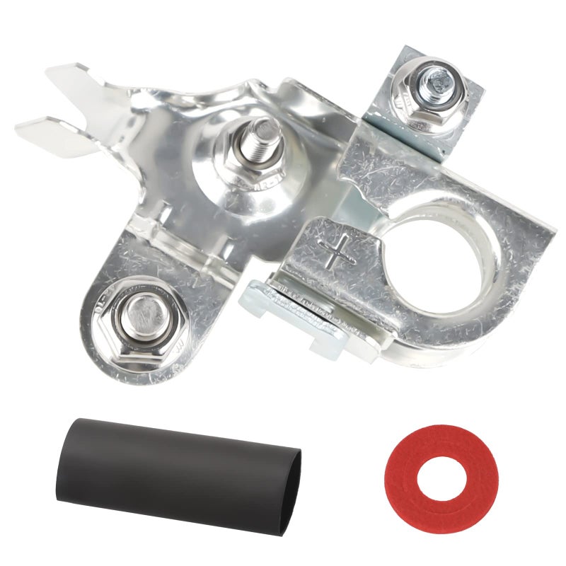 Positive Battery Terminal Clamp w Nuts Fit for F150 Edge Mustang etc Replaces BT4Z14450AA