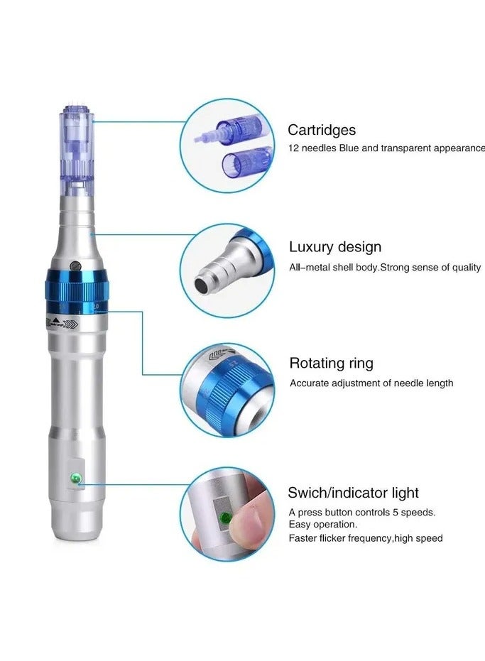 دي آر. بن قلم Dr.Pen A6 Professional Micro Needling Pen - قلم ديرما لاسلكي للعناية بالبشرة وترميم الشعر - Image 2