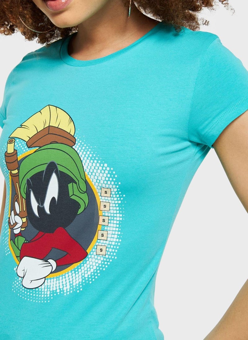 SP Characters - Looney Tunes Print T-Shirt - Image 1