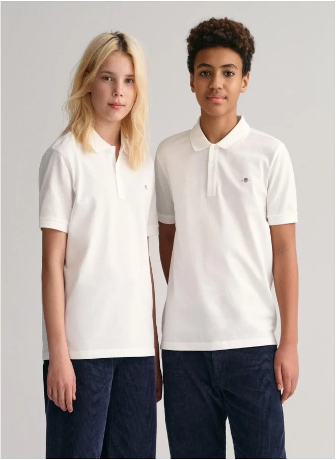 GANT Teens Shield Pique Polo Shirt