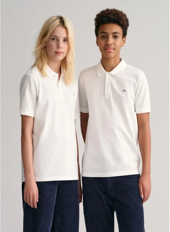 GANT Teens Shield Pique Polo Shirt