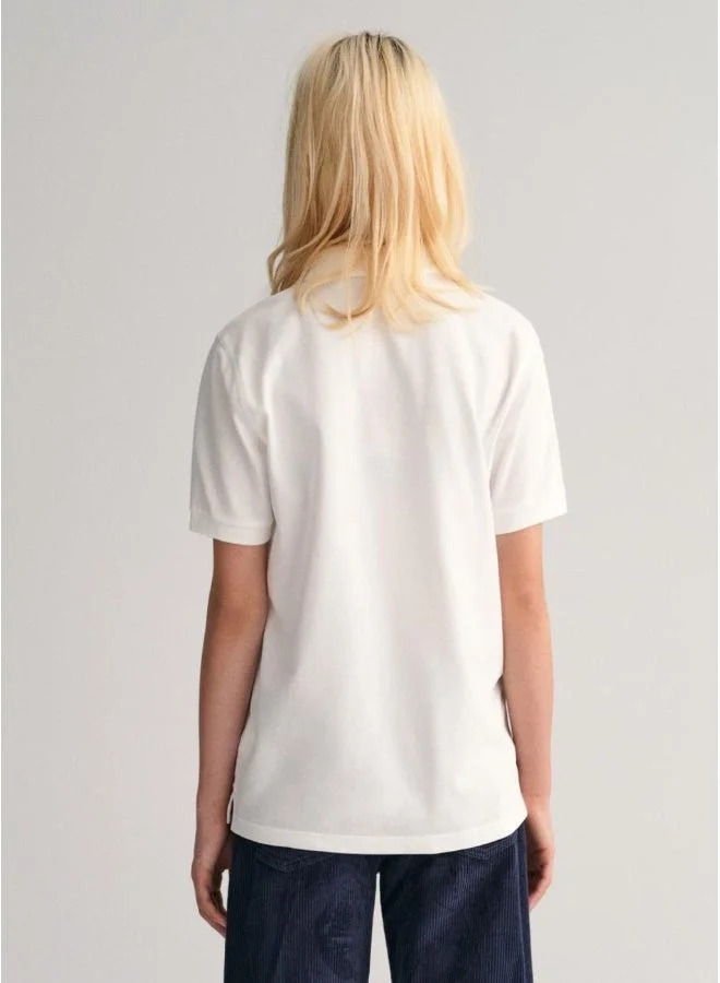 GANT Teens Shield Pique Polo Shirt