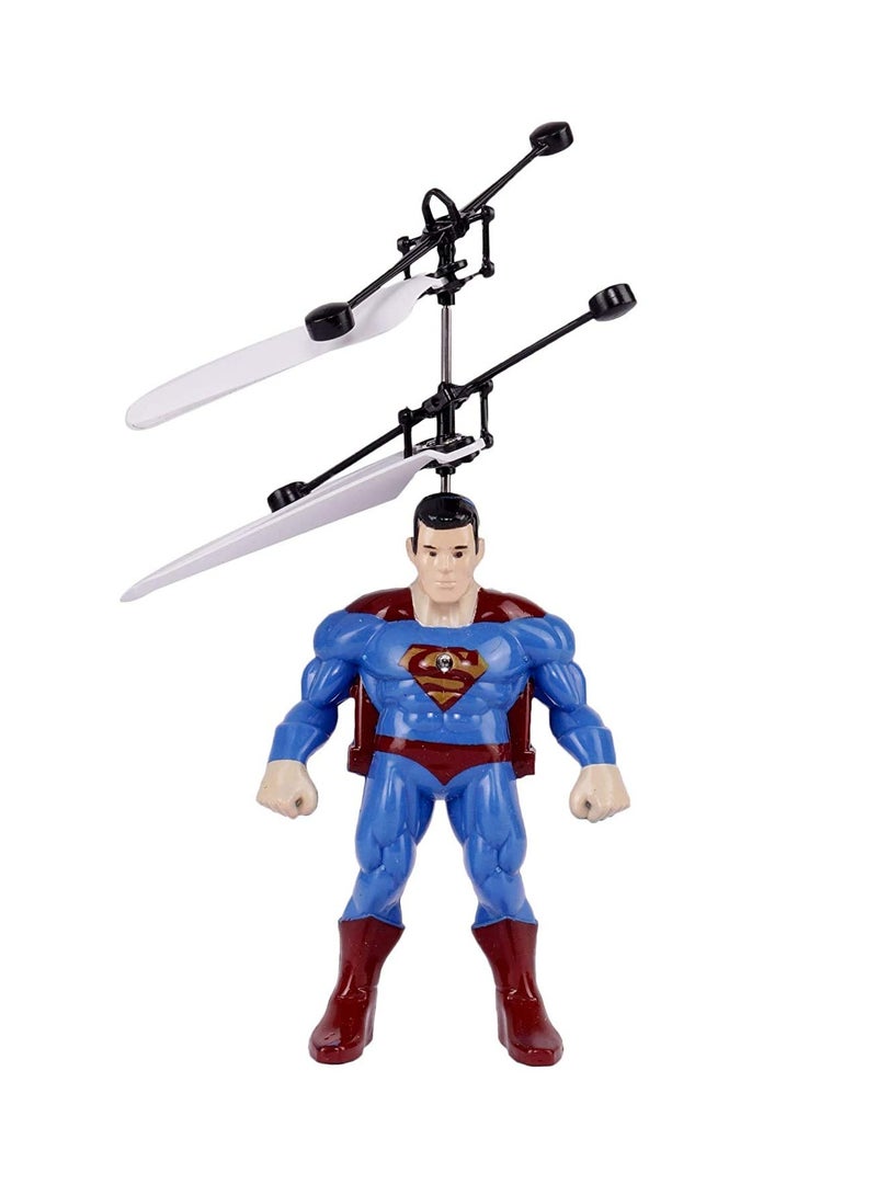Flying Superman Aircraft With LED Lights Hand Sensor Rechargeable Toy - Image 1