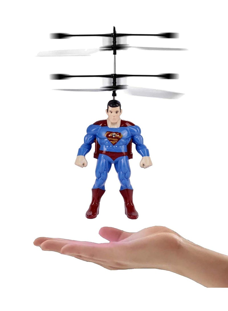Flying Superman Aircraft With LED Lights Hand Sensor Rechargeable Toy - Image 3