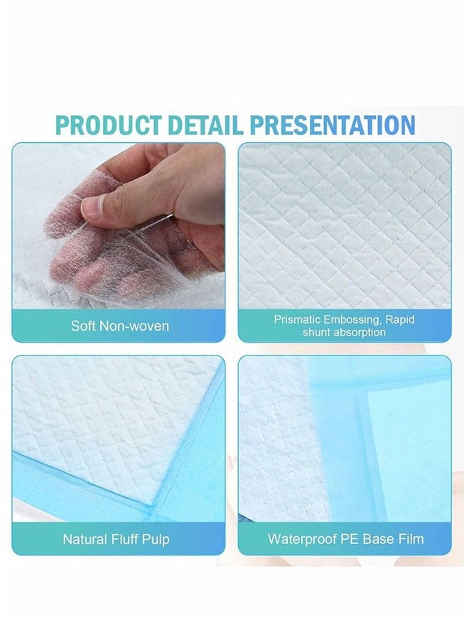 Disposable Changing Pads Baby Disposable Underpads Waterproof Diaper Changing Pad Breathable Underpads Bed Table Protector Mat（50PCS）  - Image 2