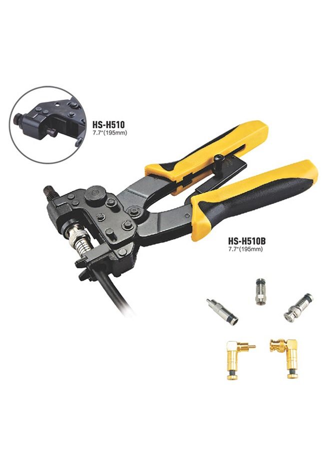 أداة تجعيد كابل مع قاطع أسلاك مدمج بها /  HS-H510B - Image 3