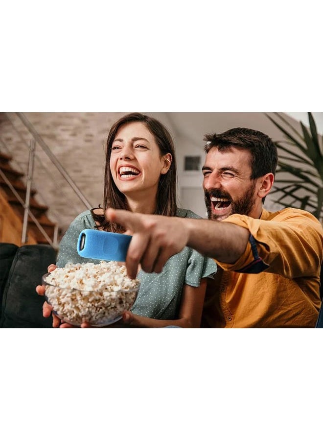 SOTATOO حافظة 4 عبوات لجهاز التحكم عن بُعد من Roku، غطاء لجهاز التحكم عن بُعد الصوتي من Roku/Hisense/TCL Roku TV Steaming Stick، غلاف واقي عالمي من السيليكون لجهاز التحكم عن بُعد من Roku TV يتوهج في الظلام مع حبال - Image 3