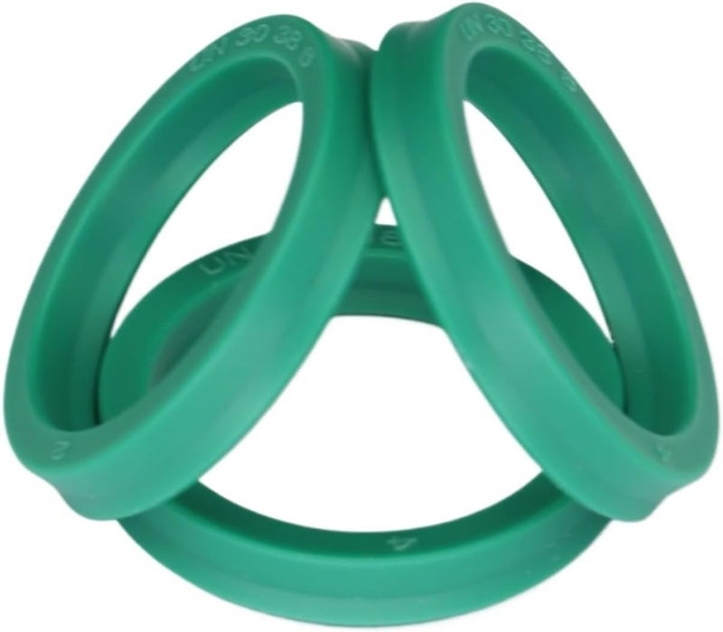 UN 4 5 6 7 8 10 12 14 15 16 17 18 19mm ID Green Polyurethane PU Hydraulic Radial Shaft Piston Rod U/Y Lip O Ring Gasket Oil Seal(9Pcs UN12x19x10) - Image 5