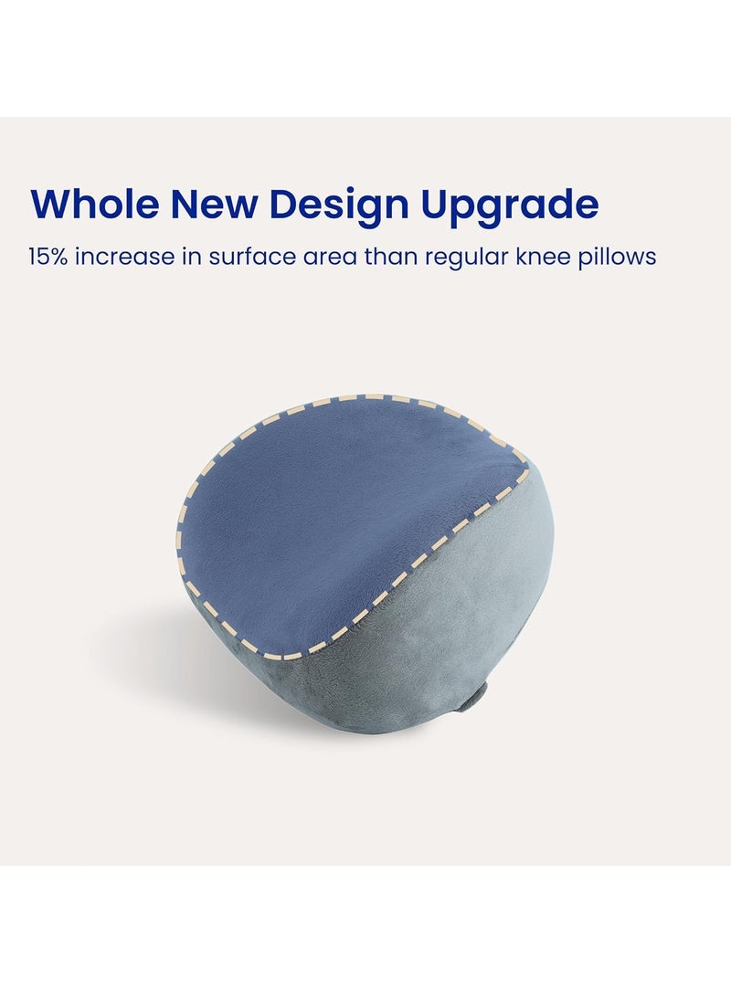 SYOSI - Knee Pillow for Pregnancy Side Sleepers, High Density Memory Foam Leg Pillow with Strap For Back Hip Joint Sciatica Pain Relief Spinal Alignment, Ergonomic Design and Comfort Support - Image 1
