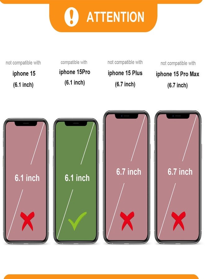 Bocasal Crossbody Wallet Case for iPhone 15 Pro with RFID Blocking Card Slot Holder, Magnetic Flip Folio Purse Case, PU Leather Zipper Handbag with Detachable Lanyard Strap 6.1 Inch 5G (Green) - Image 2