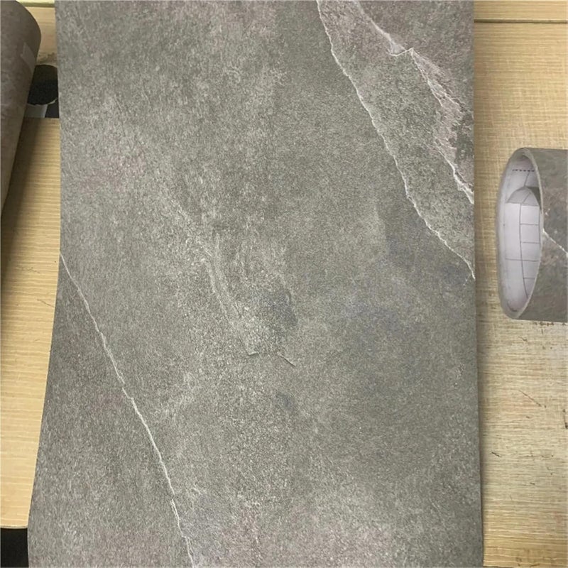 Peel and Stick Floor Tile 40CM Thicken PVC Self-Adhesive Waterproof Wallpaper Gray Anti-Slip Floor Stickers Shop Hotel House Renovation Sticker(Color 3,5mx40cm) - Image 2