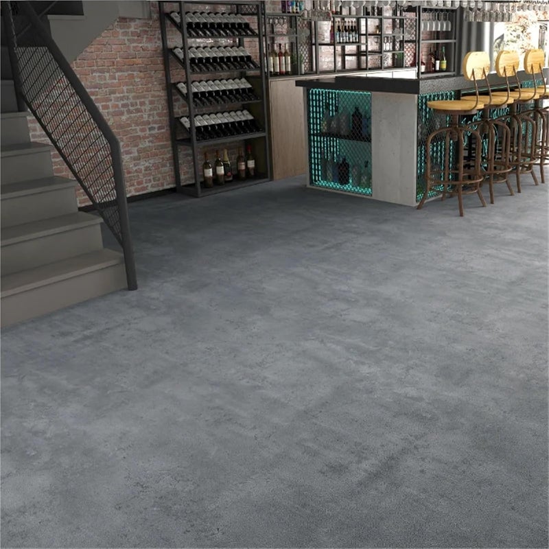 Peel and Stick Floor Tile 40CM Thicken PVC Self-Adhesive Waterproof Wallpaper Gray Anti-Slip Floor Stickers Shop Hotel House Renovation Sticker(Color 3,5mx40cm) - Image 5
