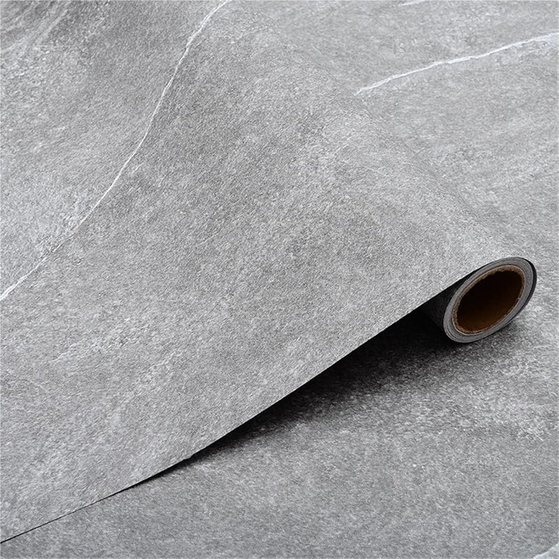 Peel and Stick Floor Tile 40CM Thicken PVC Self-Adhesive Waterproof Wallpaper Gray Anti-Slip Floor Stickers Shop Hotel House Renovation Sticker(Color 3,5mx40cm) - Image 4