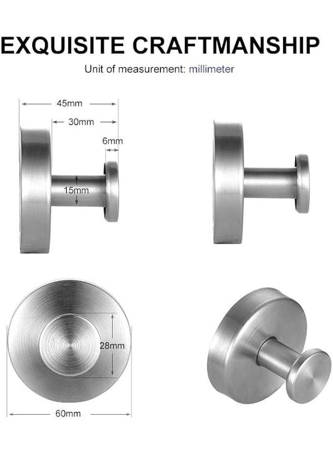 Reusable Stainless Steel Suction Cup Hook Waterproof Wall Mount Kitchen Bathroom Towel Clothes Hanger 1pc Black - Image 3