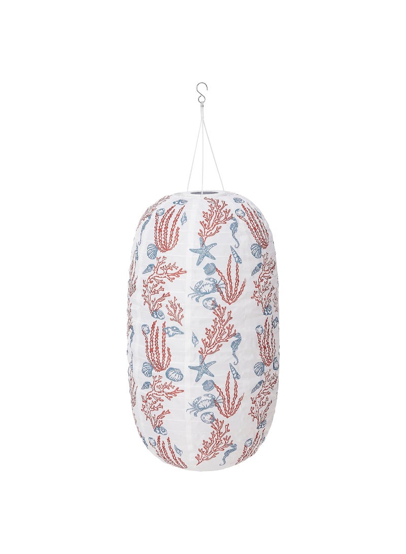 AS SEEN ON TV LED solar powered pendant lamp outdoor oval coral pattern 60 cm 