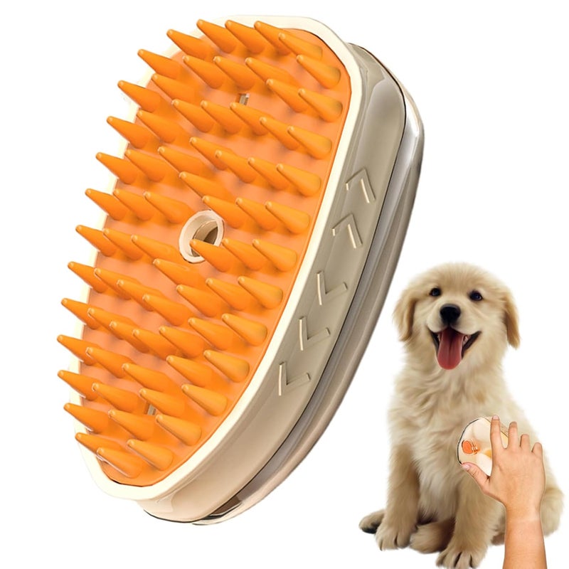 Electric Steam Brush For Cats Hair Removal Massage Bathing Detangling Tool Standard - Image 1