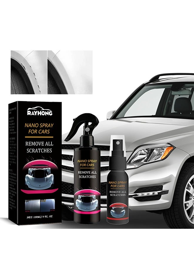 Nano Spray for Car Scratch Repair, High Protection Three in One, Car Scratch Nano Repair Spray, Car Coating Fast Wax Polishing Spray, Remove Dirt and Grease Easily - 120ML - Image 2