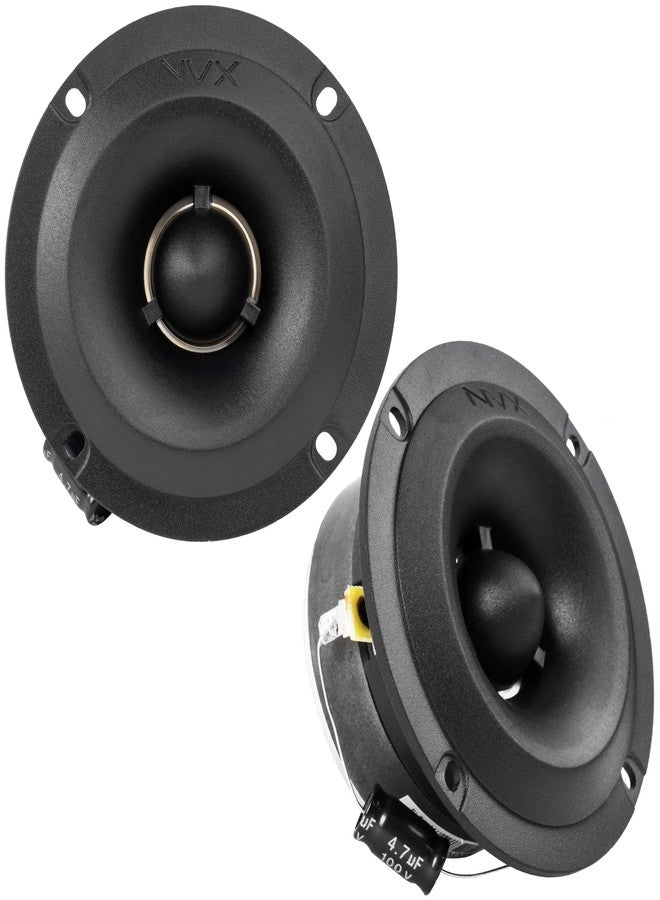NVX® VPRO35TW 3.5" Aluminum Pro Audio Slim Bullet Tweeters, 240W Peak, 120W RMS, High Sensitivity, Titanium Diaphragm, 4-Ohm, 104 dB, Shallow-Mount for Easy Install in Cars/Trucks/Motorcycles - Image 1