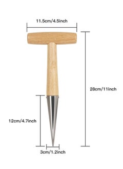 Y&D Two 11-Inch Stainless Steel Manual Planters Garden Tools Transplanting Plants Planting Bulbs Digging Gardening  - Image 2