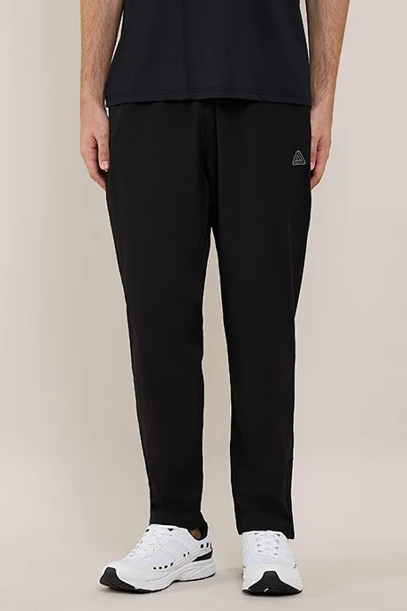 R&B Solid Trackpants with Elastic Waist