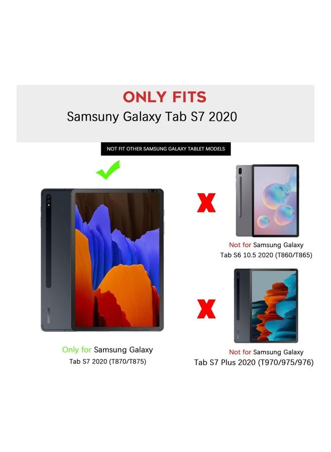 Loquat Protective Case Cover For Samsung Galaxy Tab S7 Black - Image 2