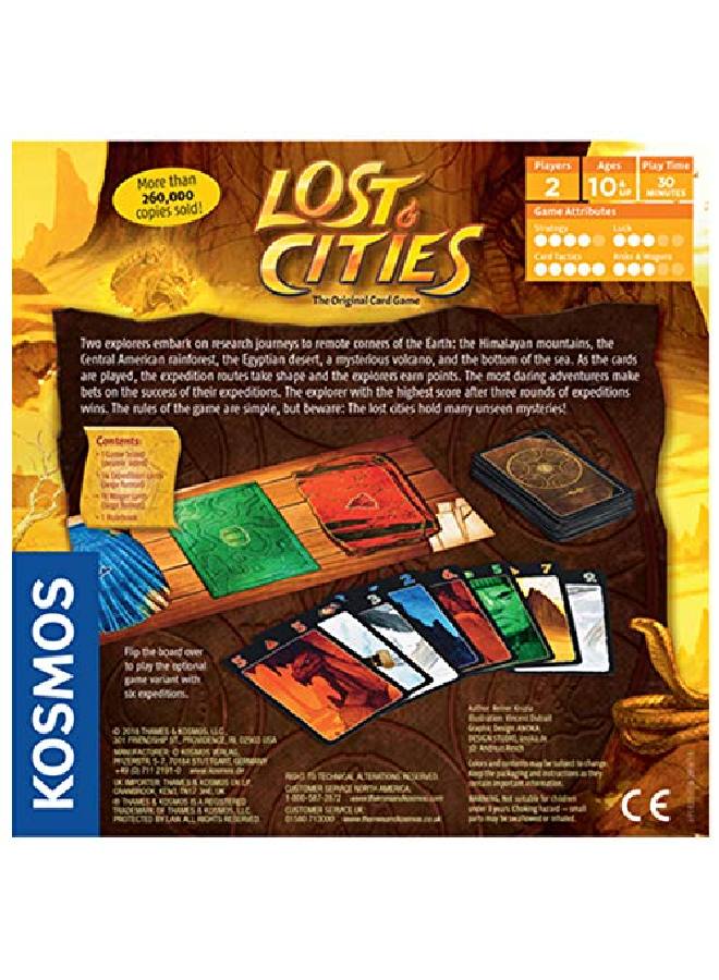 Thames & Kosmos لعبة بطاقات المدن المفقودة مع البعثة السادسة؛ لوحة مزدوجة للنسخة الكلاسيكية أو الجديدة؛ من تأليف رينر كنيزيا؛ لعبة كوسموس - Image 2